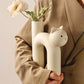 Flower Vase 'Lovely Cat'