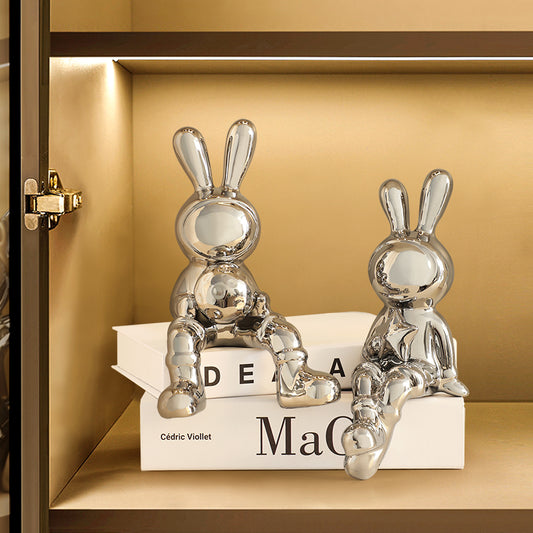 Abstract Sculpture 'Astro Rabbits'