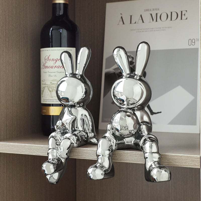 Abstract Sculpture 'Astro Rabbits'