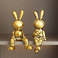 Abstract Sculpture 'Astro Rabbits'