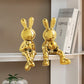 Abstract Sculpture 'Astro Rabbits'
