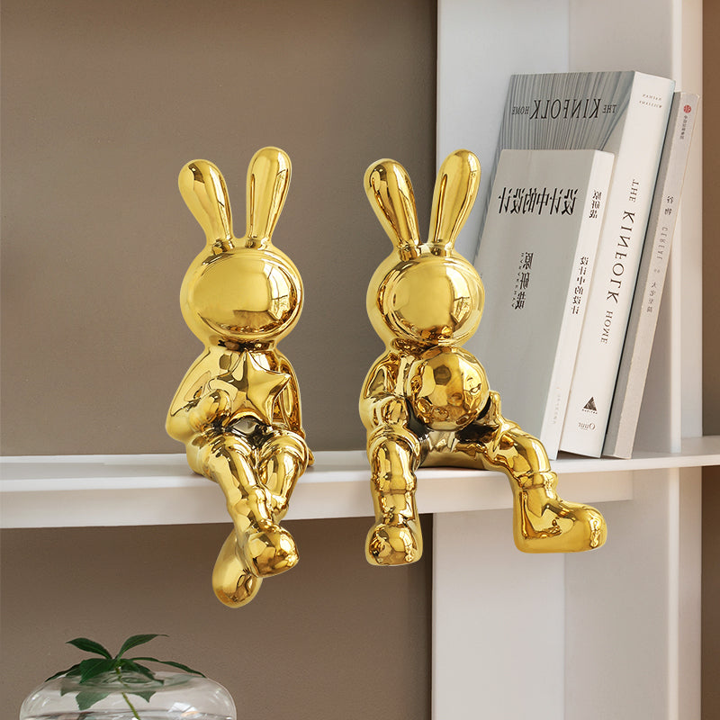 Abstract Sculpture 'Astro Rabbits'